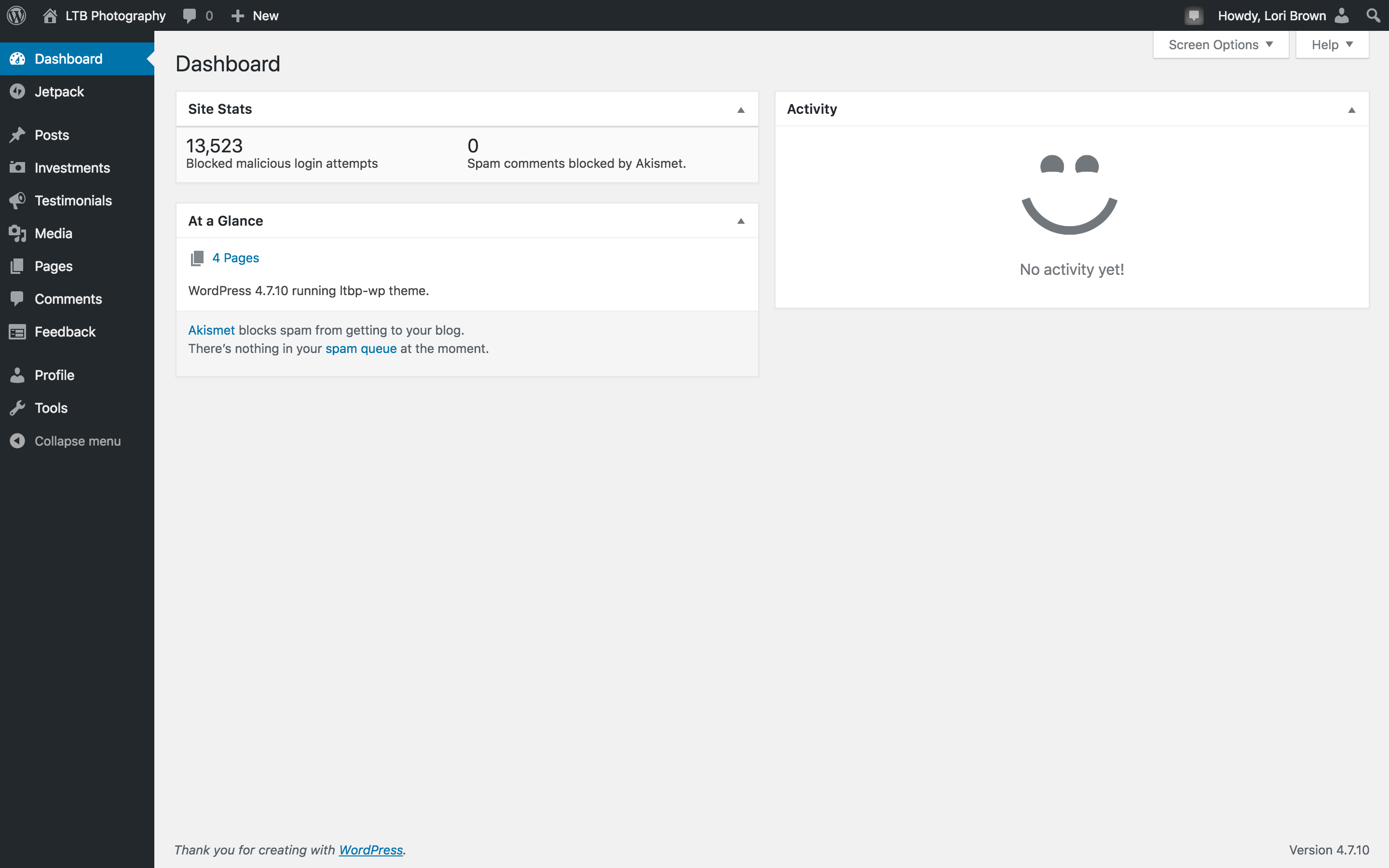WordPress
editor view