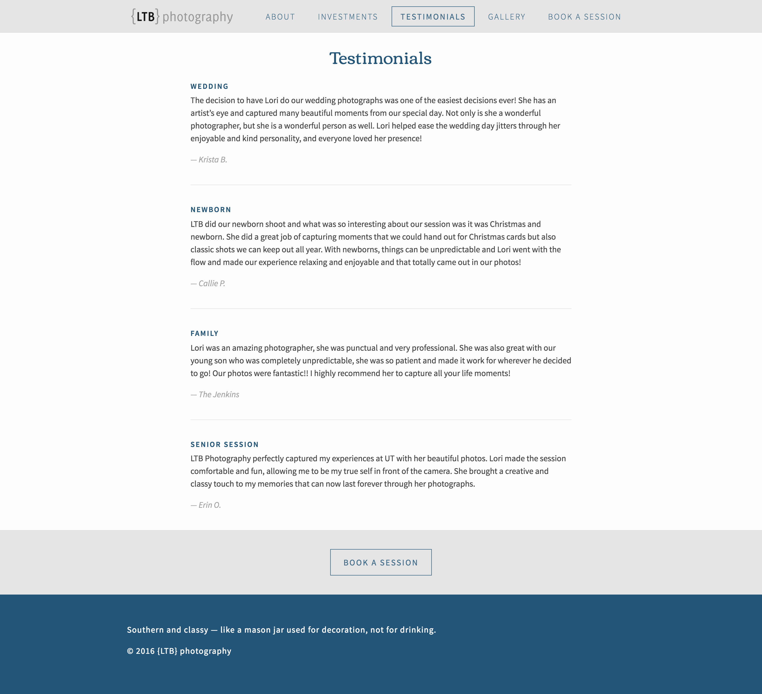 All
Testimonials page