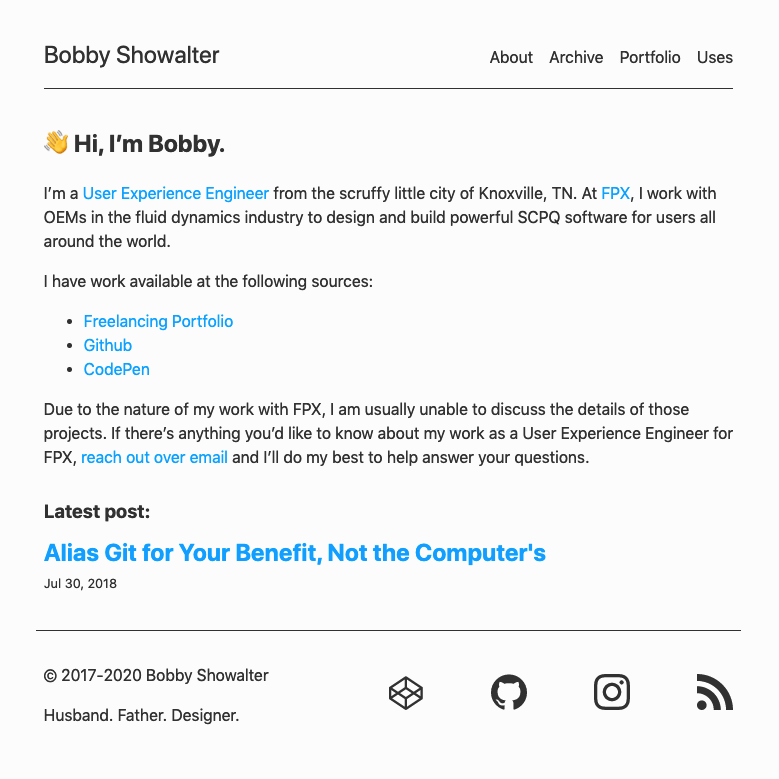 Previous
design of bshow.co, featuring a rather bland appearance